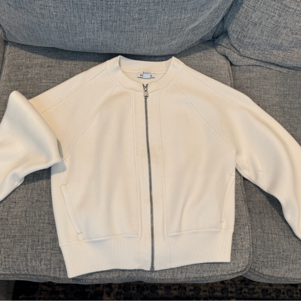 ATHLETA Zip Up Bomber Sweater - Picture 3 of 4